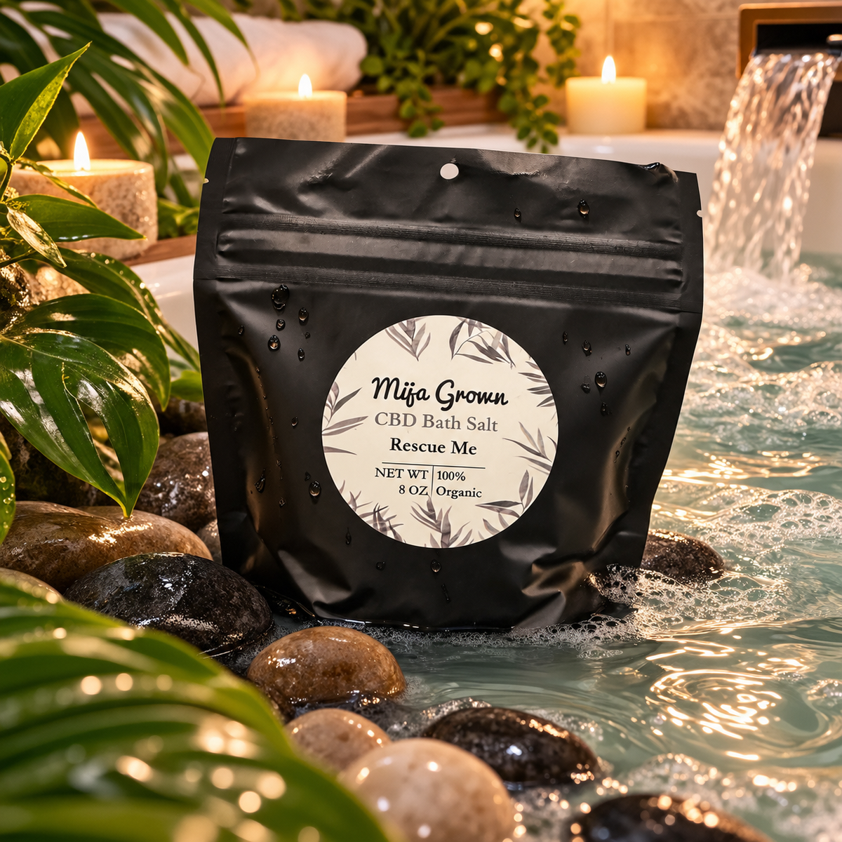 CBD Bath Soak "Rescue Me" scented (8 oz)