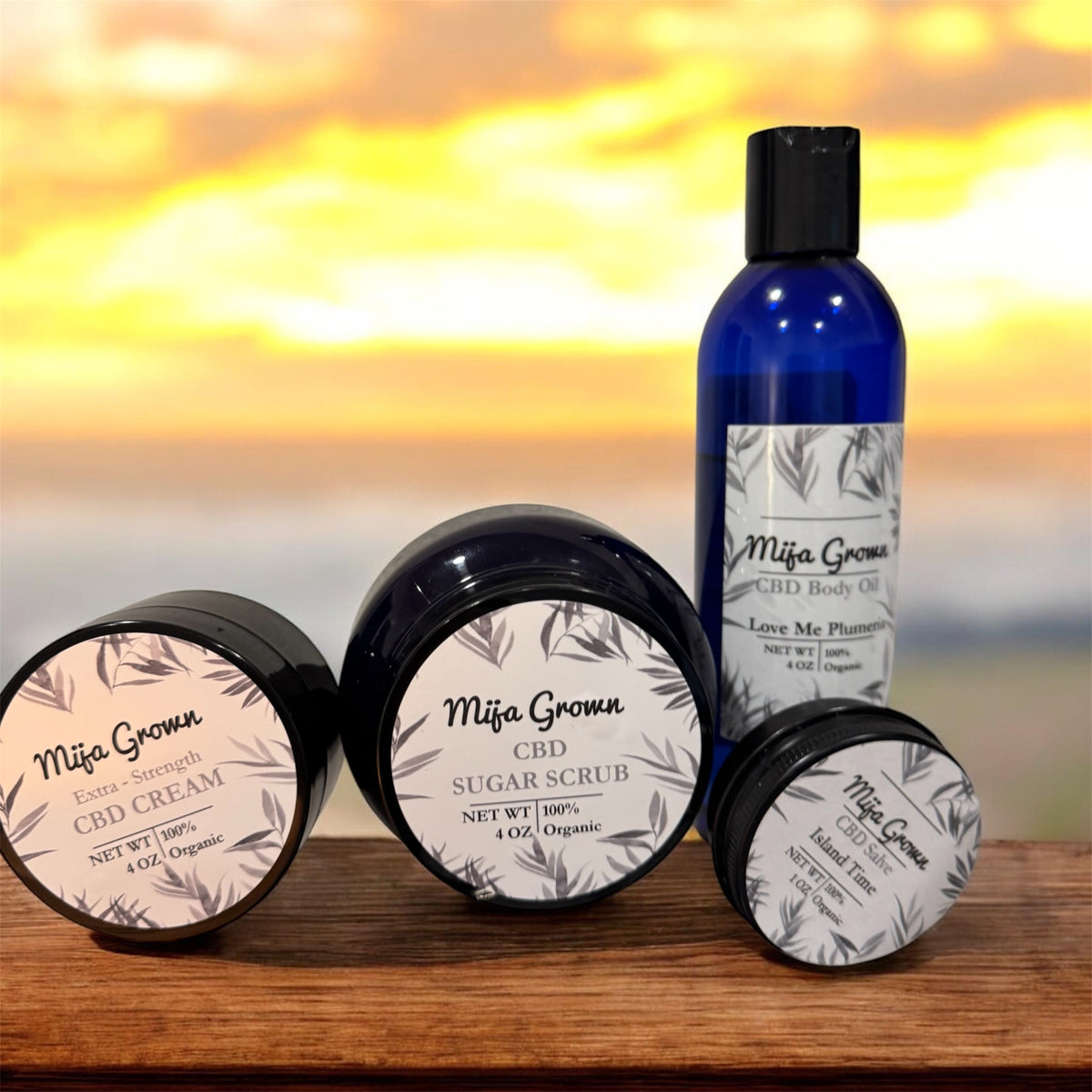 Organic CBD Body Oil "Island Time" scented (4 oz)