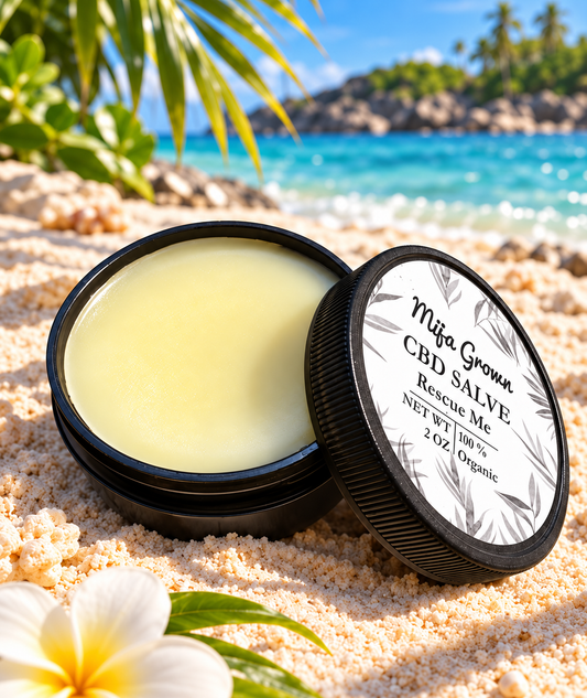 Organic CBD Salve "Rescue Me" scented (2 oz)