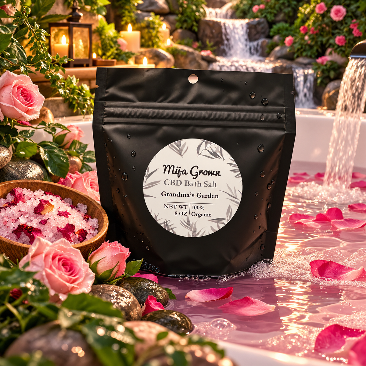 CBD Bath Soak "Grandma's Garden" scented (8 oz)