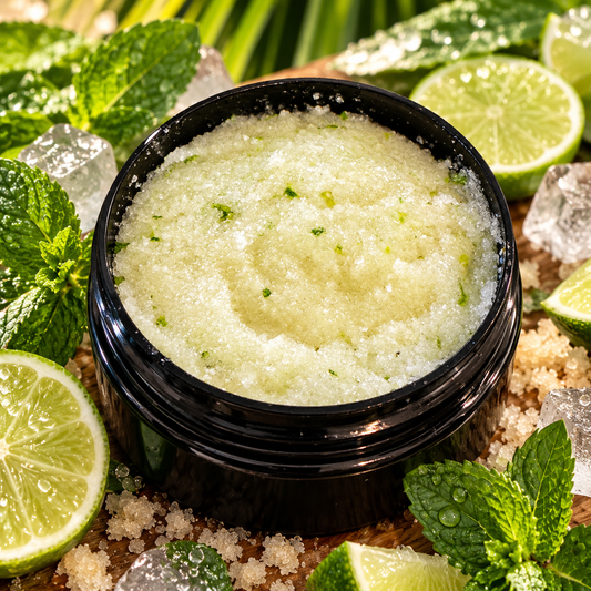 Organic CBD Sugar Scrub "Mojito" scented (4 oz